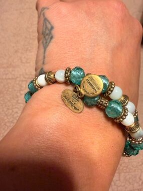 Alex and Ani Swarovski Beaded Wrap Bracelet NWOT